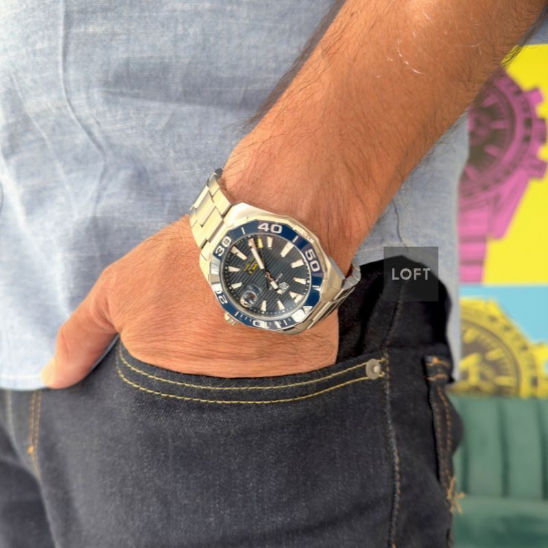 TAG Heuer Aquaracer Calibre 5 Automatic Blue Dial 43 mm