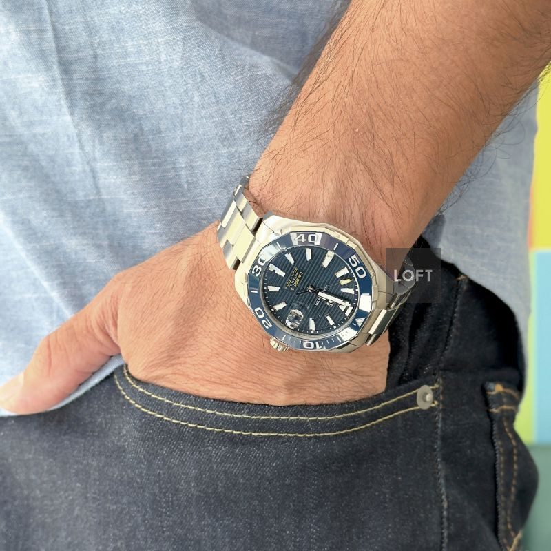 TAG Heuer Aquaracer Calibre 5 Automatic Blue Dial 43 mm