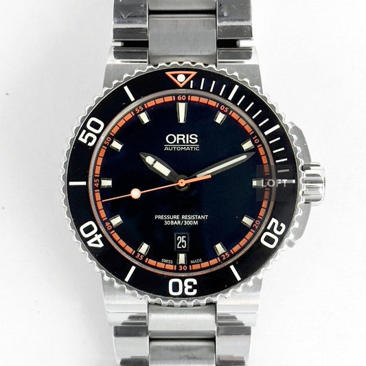 Oris Aquis Date Automatic Black/Orange Dial 43 mm