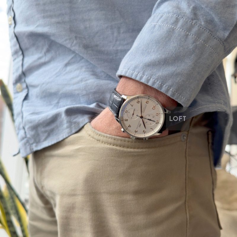 IWC Portuguese Chrono-Automatic Silver Dial 40,9 mm