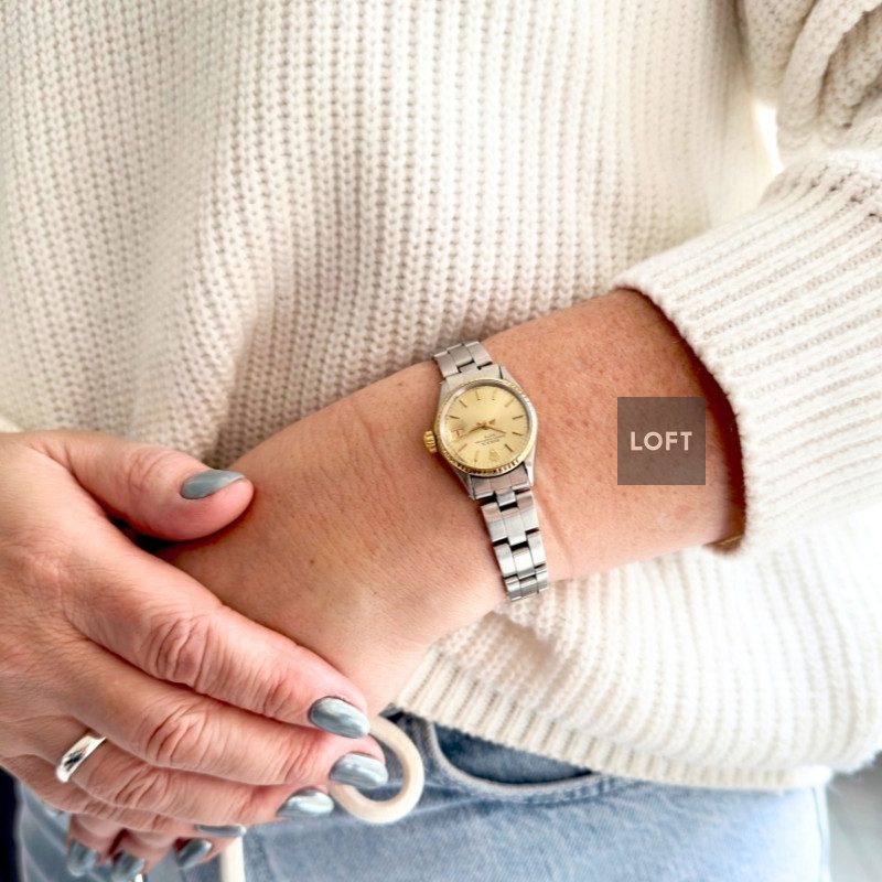 Rolex Oyster Perpetual Date 6517 Yellow Gold Bezel 24 mm
