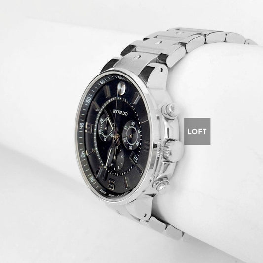 Movado SE Pilot Quartz Chronograph Black Dial 42 mm