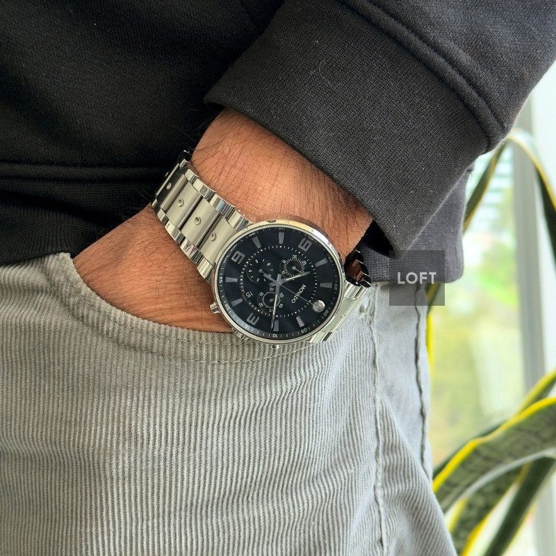 Movado SE Pilot Quartz Chronograph Black Dial 42 mm