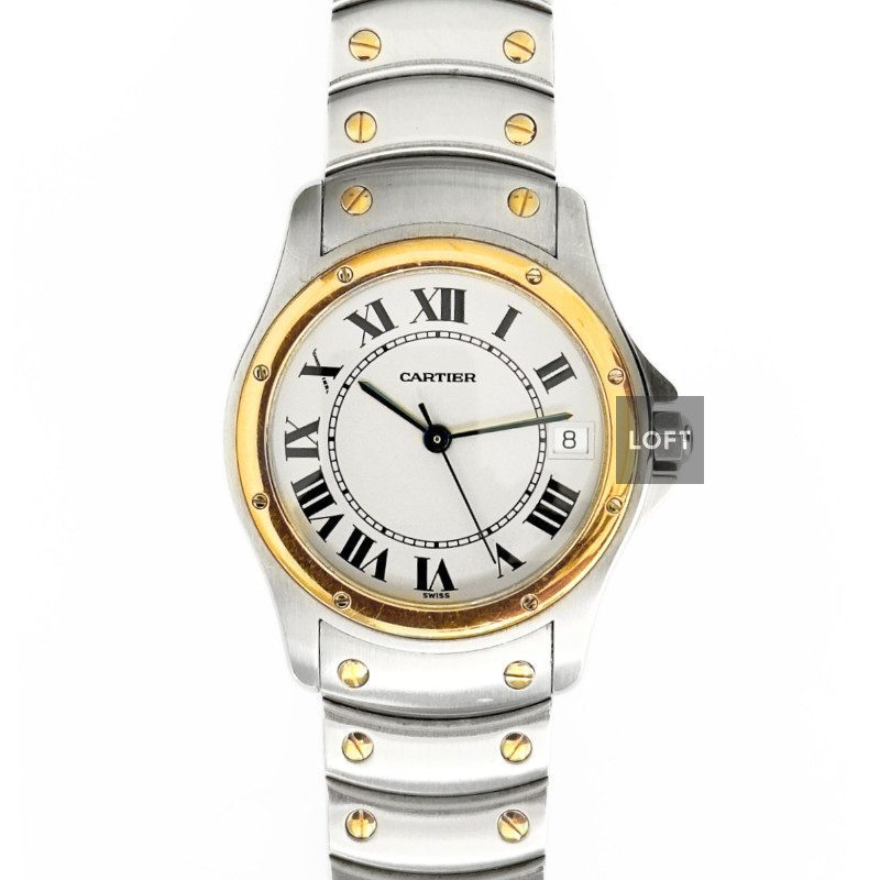 Cartier Santos Ronde 1910 Steel/Yellow Gold 33 mm