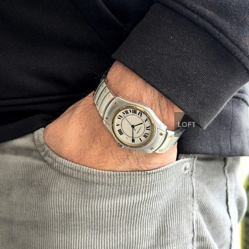 Cartier Santos Ronde 1910 Steel/Yellow Gold 33 mm