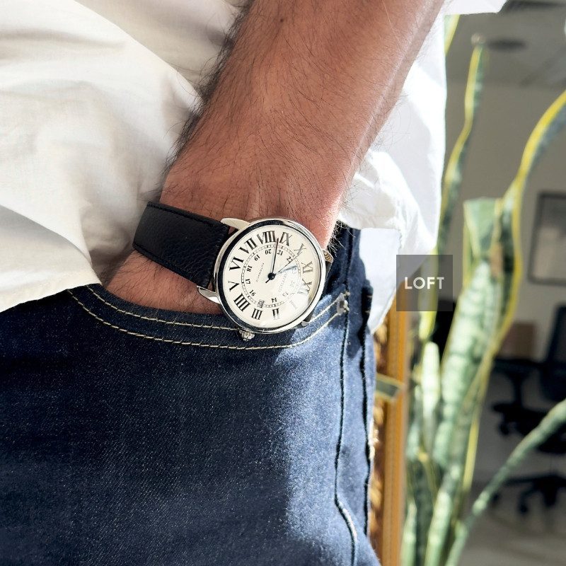 Cartier Ronde Solo Automatic Silvered Opaline Dial 42 mm