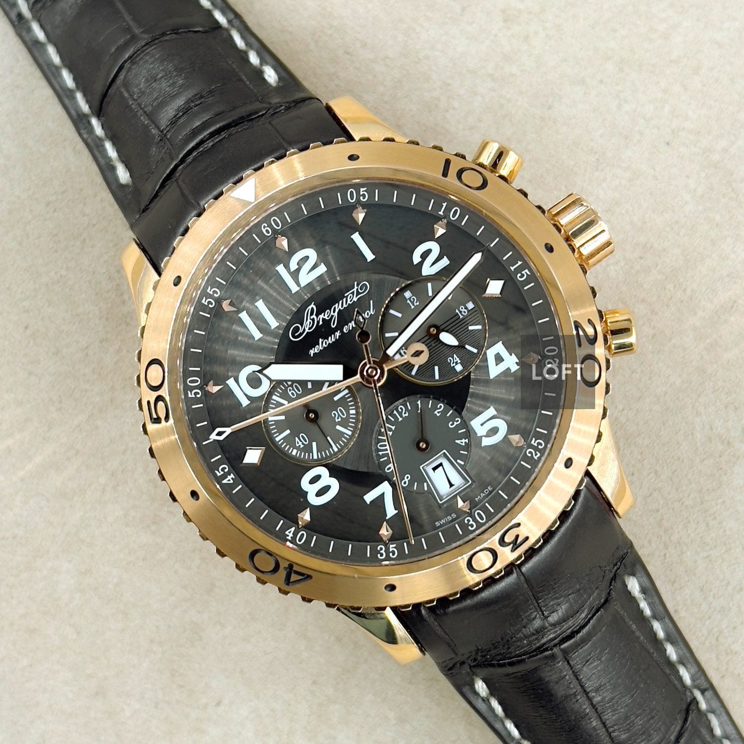 Breguet Transatlantique Type XXI Flyback Chronograph Rose Gold 42 mm