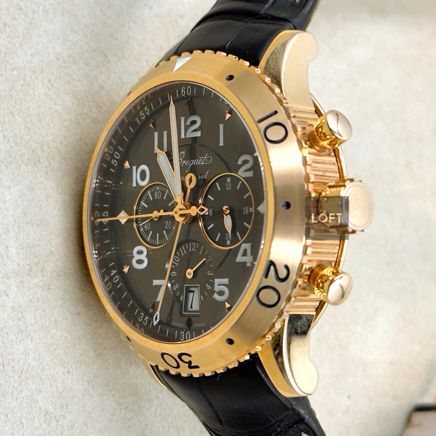 Breguet Transatlantique Type XXI Flyback Chronograph Rose Gold 42 mm