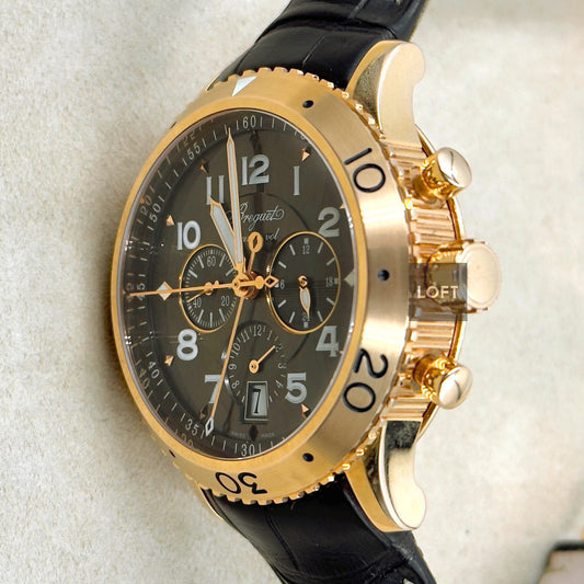 Breguet Transatlantique Type XXI Flyback Chronograph Rose Gold 42 mm