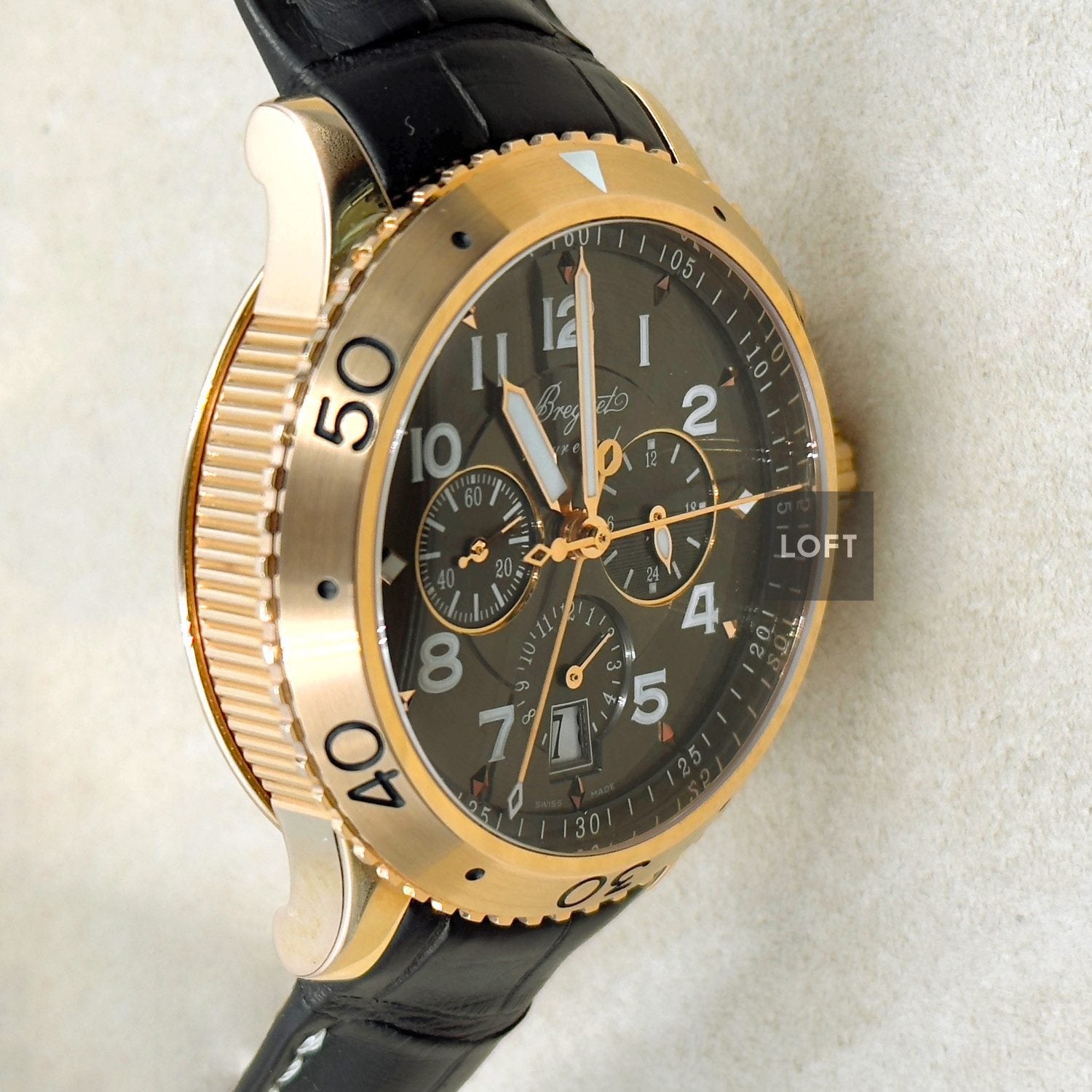 Breguet Transatlantique Type XXI Flyback Chronograph Rose Gold 42 mm