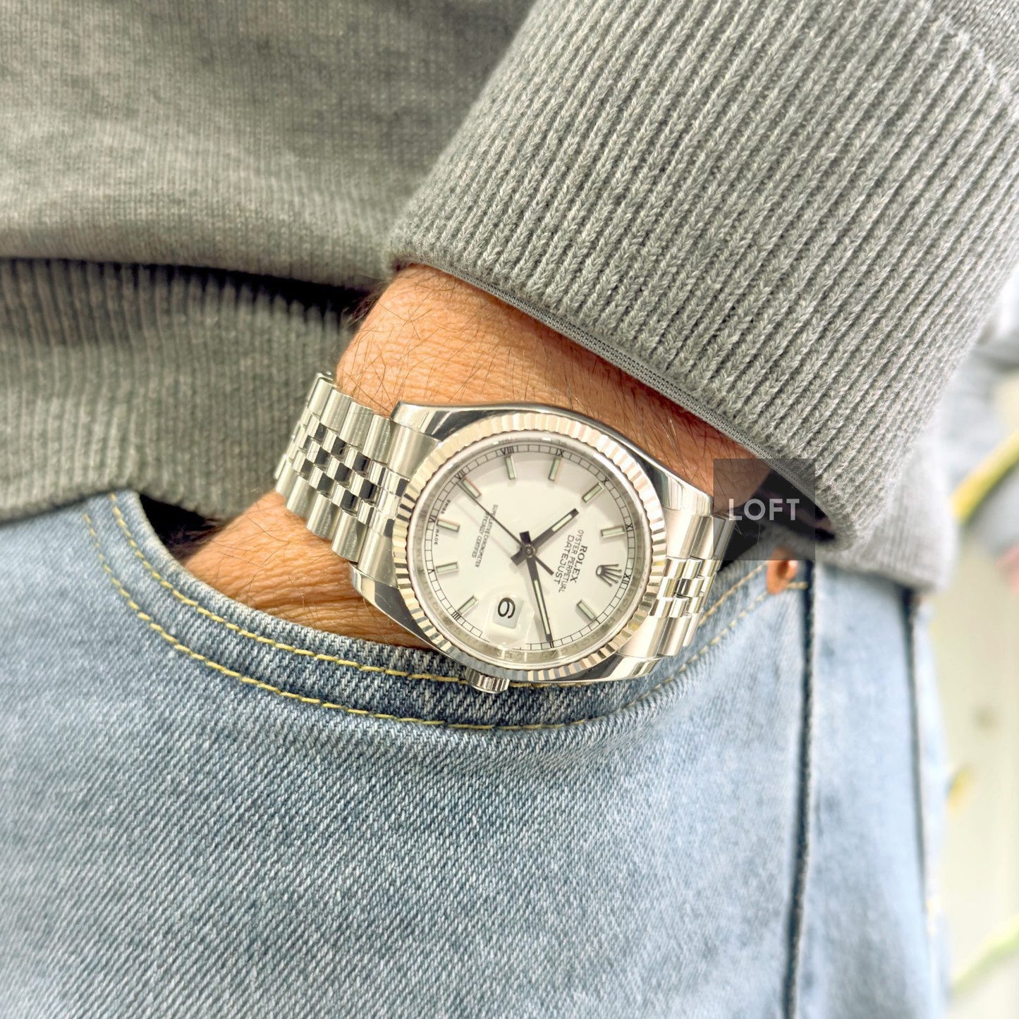 Rolex Datejust 116234 Fluted Bezel Jubilee 36 mm