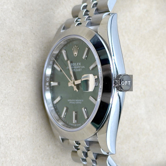 Rolex Datejust 41 Oystersteel Jubilee Mint Green Dial