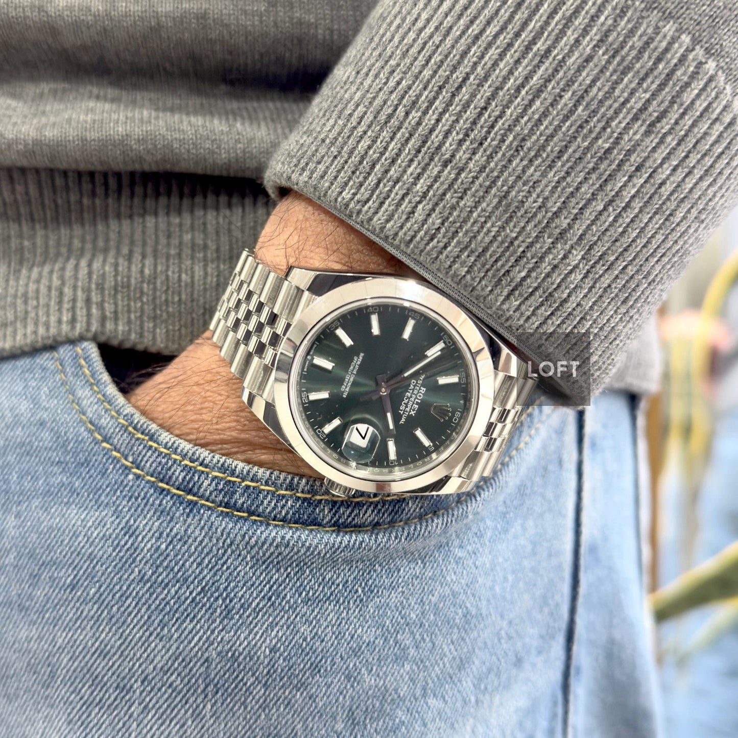 Rolex Datejust 41 Oystersteel Jubilee Mint Green Dial