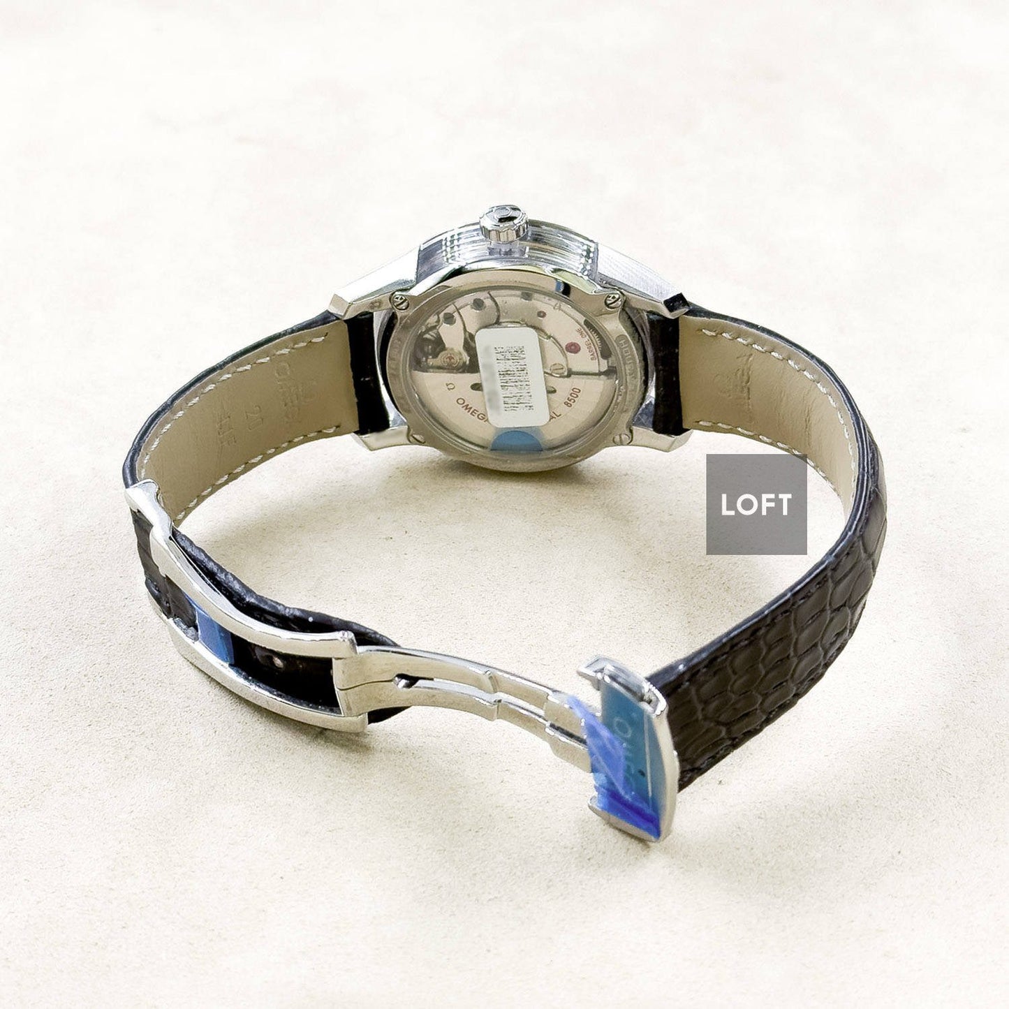 Omega De Ville Hour Vision Blue Dial White Gold Hands 41 mm