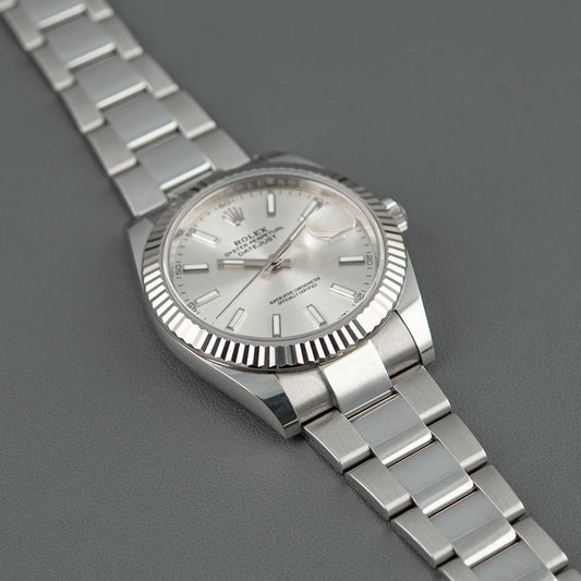 Rolex Datejust 41 Ref. 126334 Silver Dial White Gold Bezel
