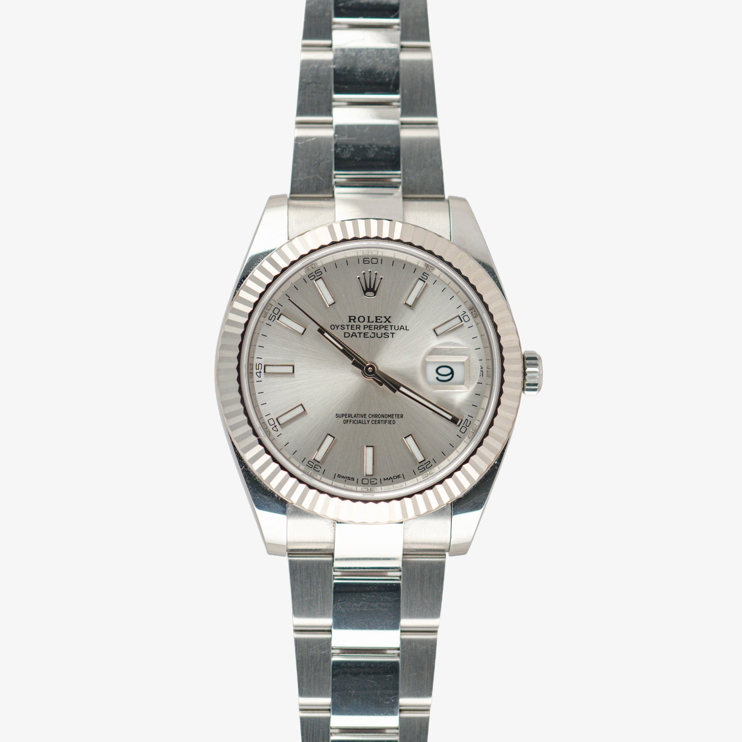 Rolex Datejust 41 Ref. 126334 Silver Dial White Gold Bezel