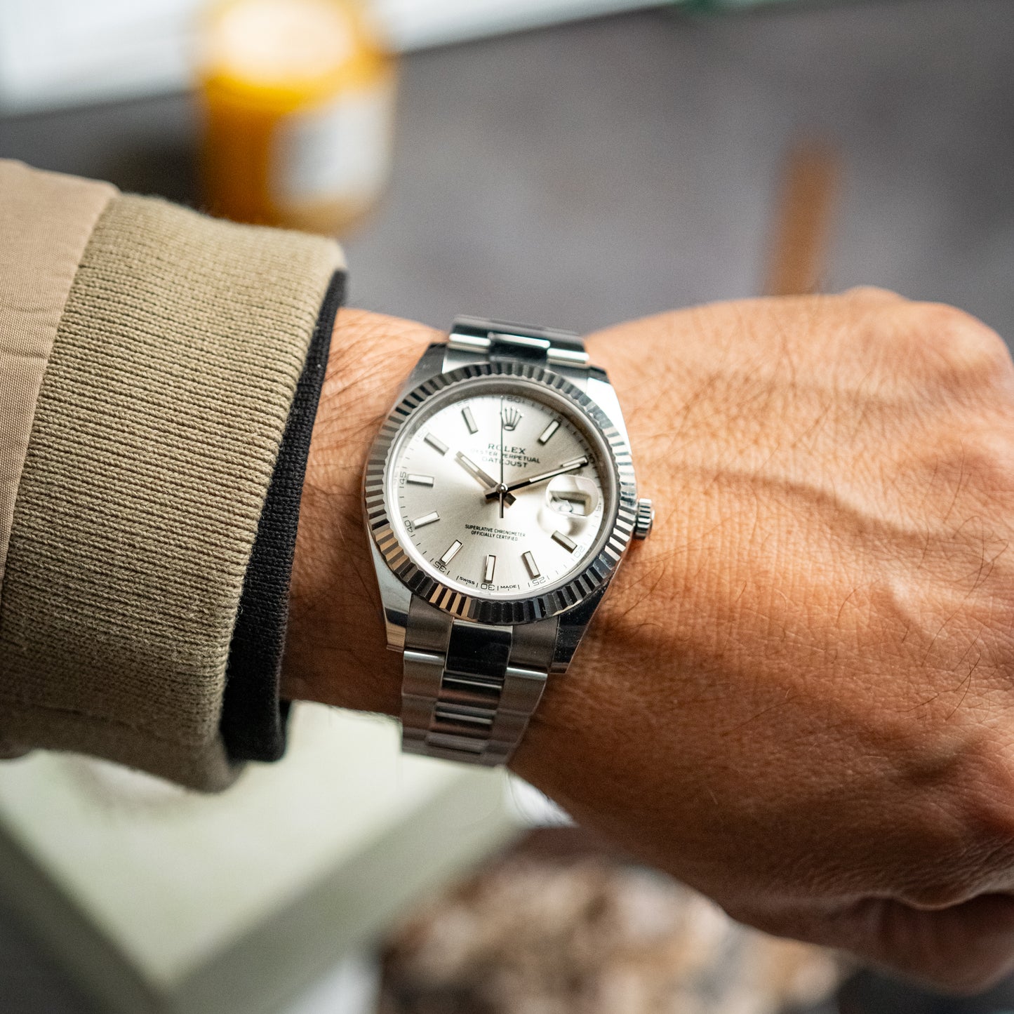 Rolex Datejust 41 Ref. 126334 Silver Dial White Gold Bezel