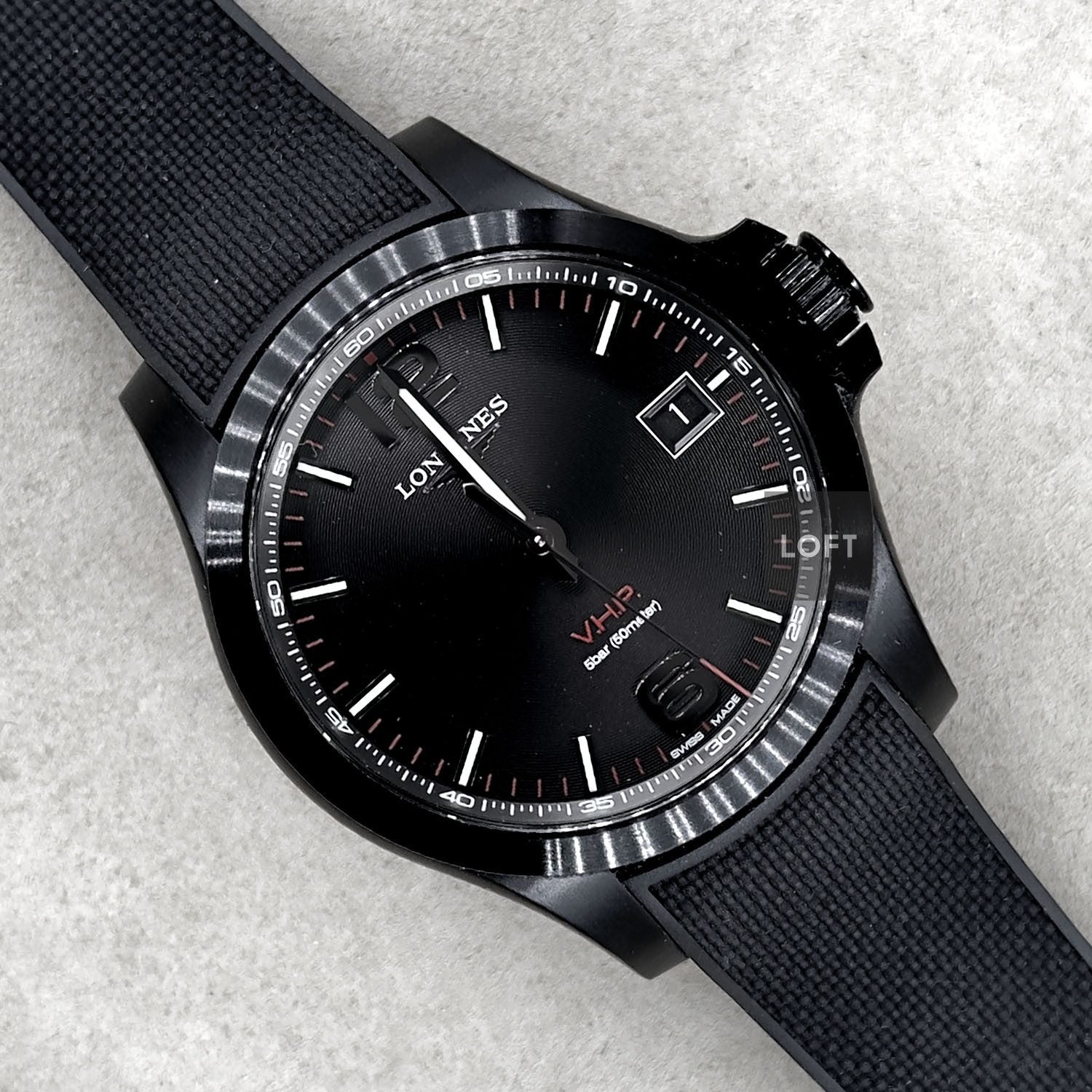 Longines Conquest V.H.P. Quartz Black Dial 41 mm