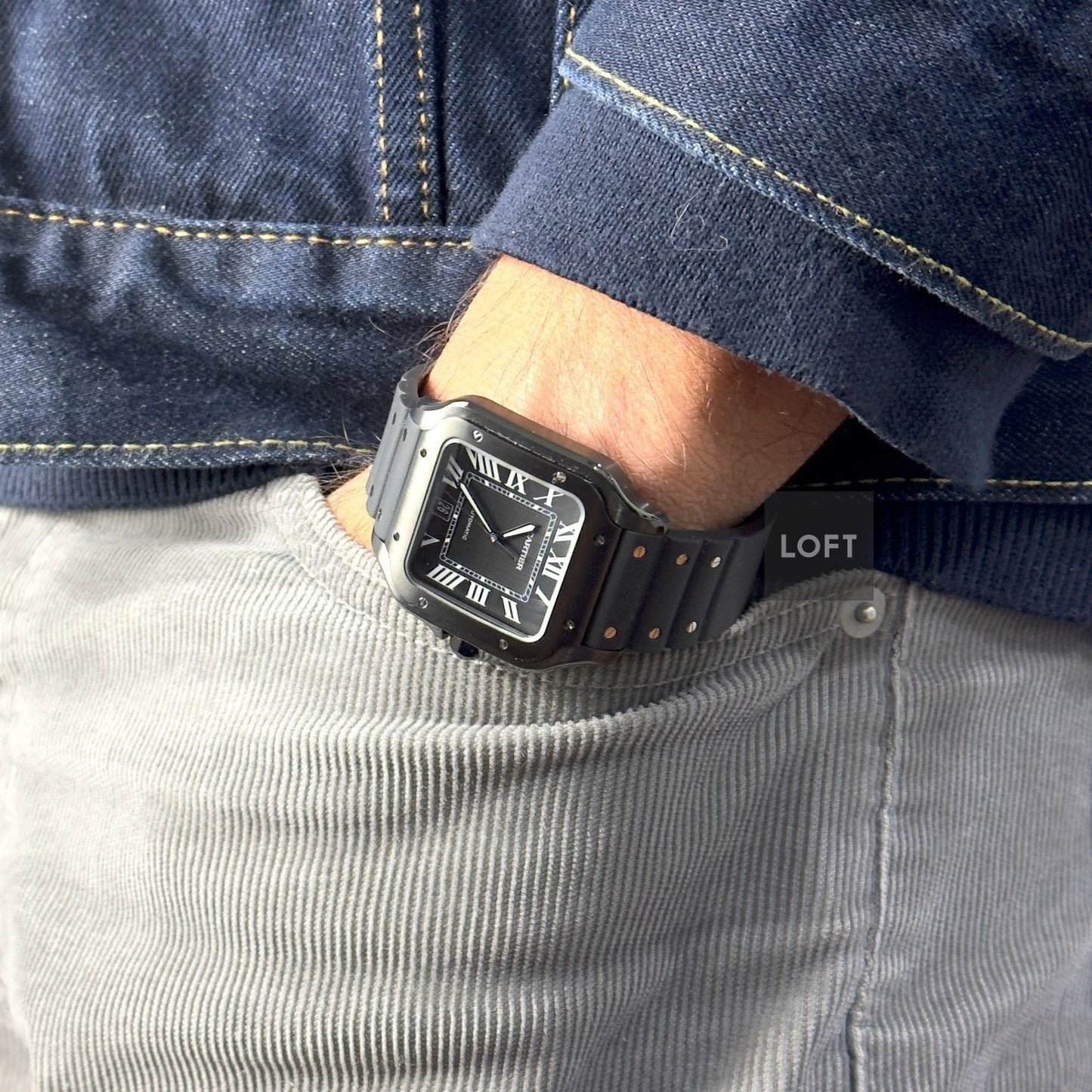 Cartier Santos de Cartier Large Automatic ADLC Black 39,8 mm