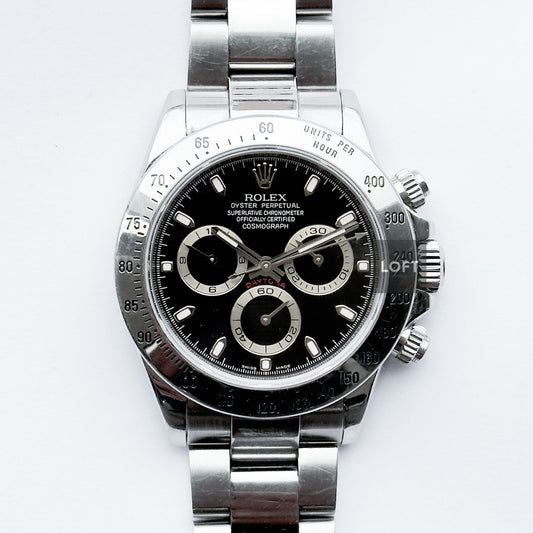 Rolex Cosmograph Daytona 116520 Automatic Chronograph Black Dial 40 mm