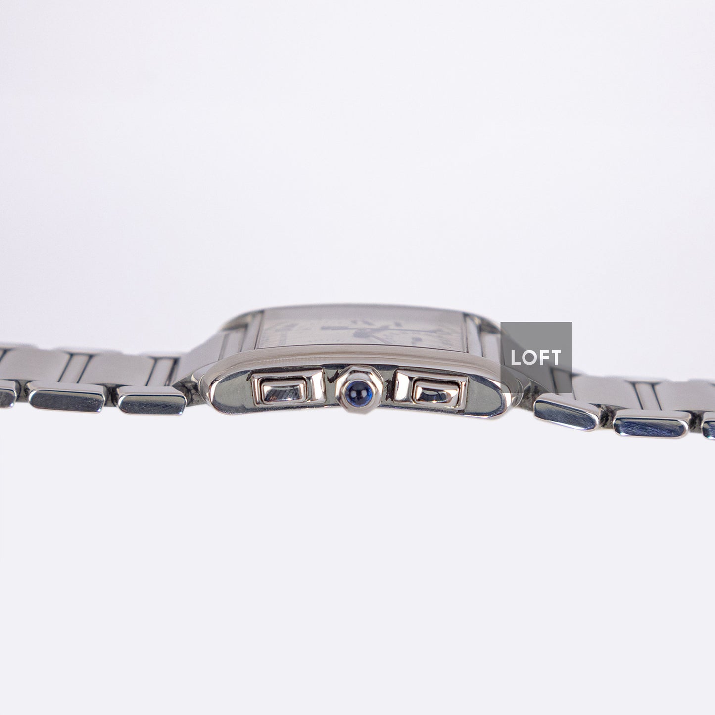 Cartier Tank Française Chronoflex White Dial Quartz 28 mm