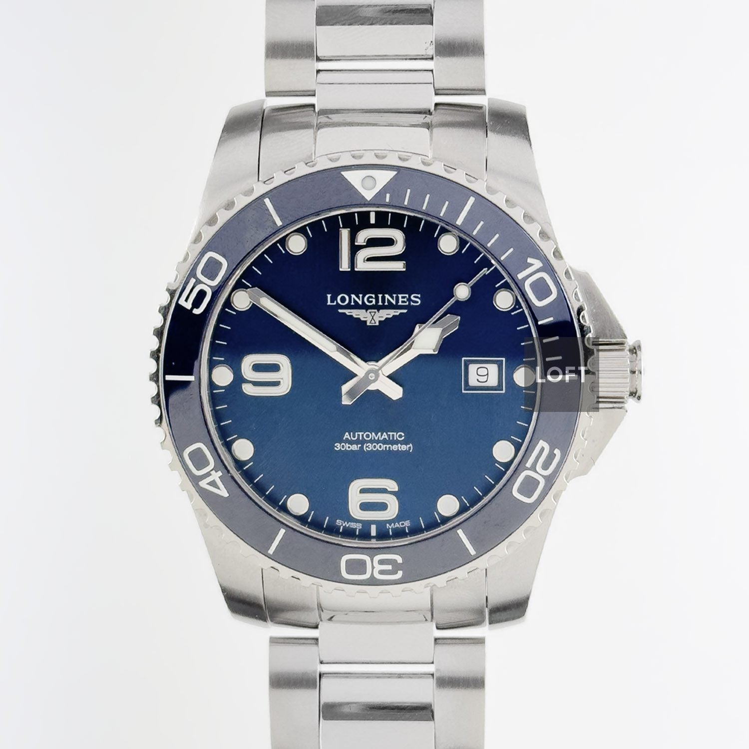 Longines HydroConquest Automatic Ceramic Bezel Blue Dial 41 mm