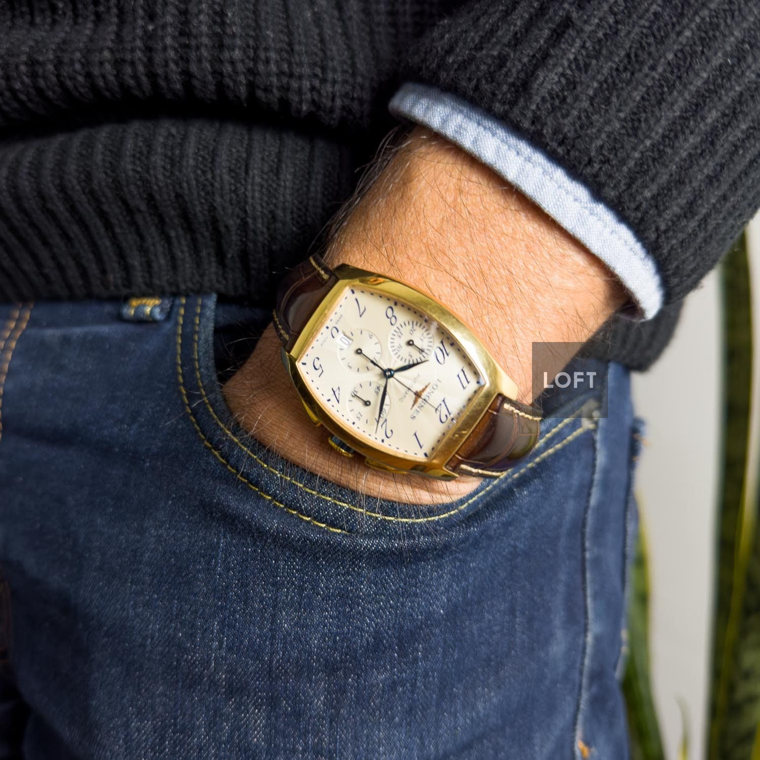 Longines Evidenza Automatic Chronograph Pink Gold 33,1 mm