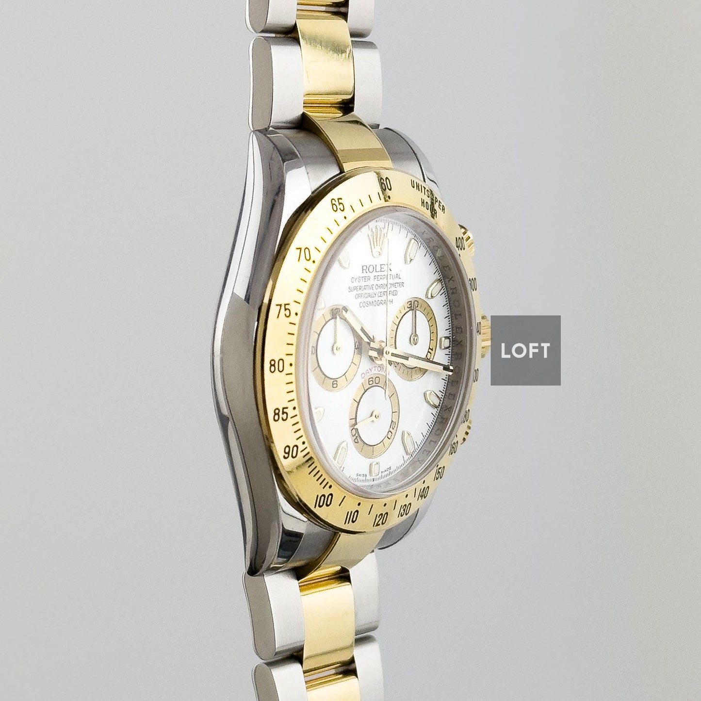 Rolex Cosmograph Daytona Rolesor White Dial 40 mm