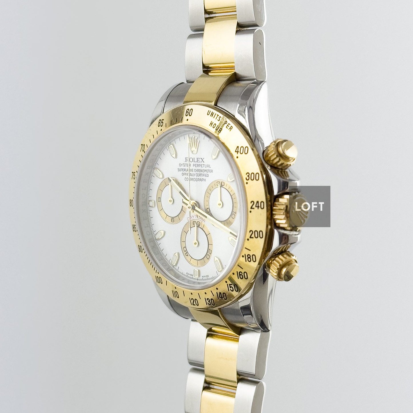 Rolex Cosmograph Daytona Rolesor White Dial 40 mm