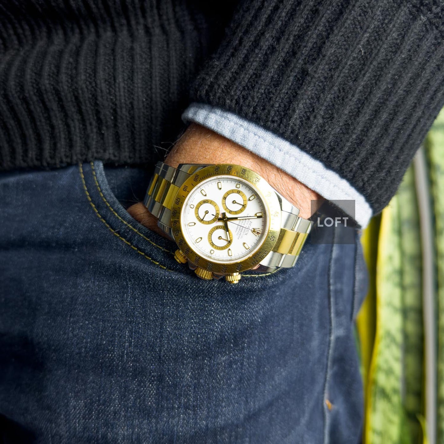 Rolex Cosmograph Daytona Rolesor White Dial 40 mm