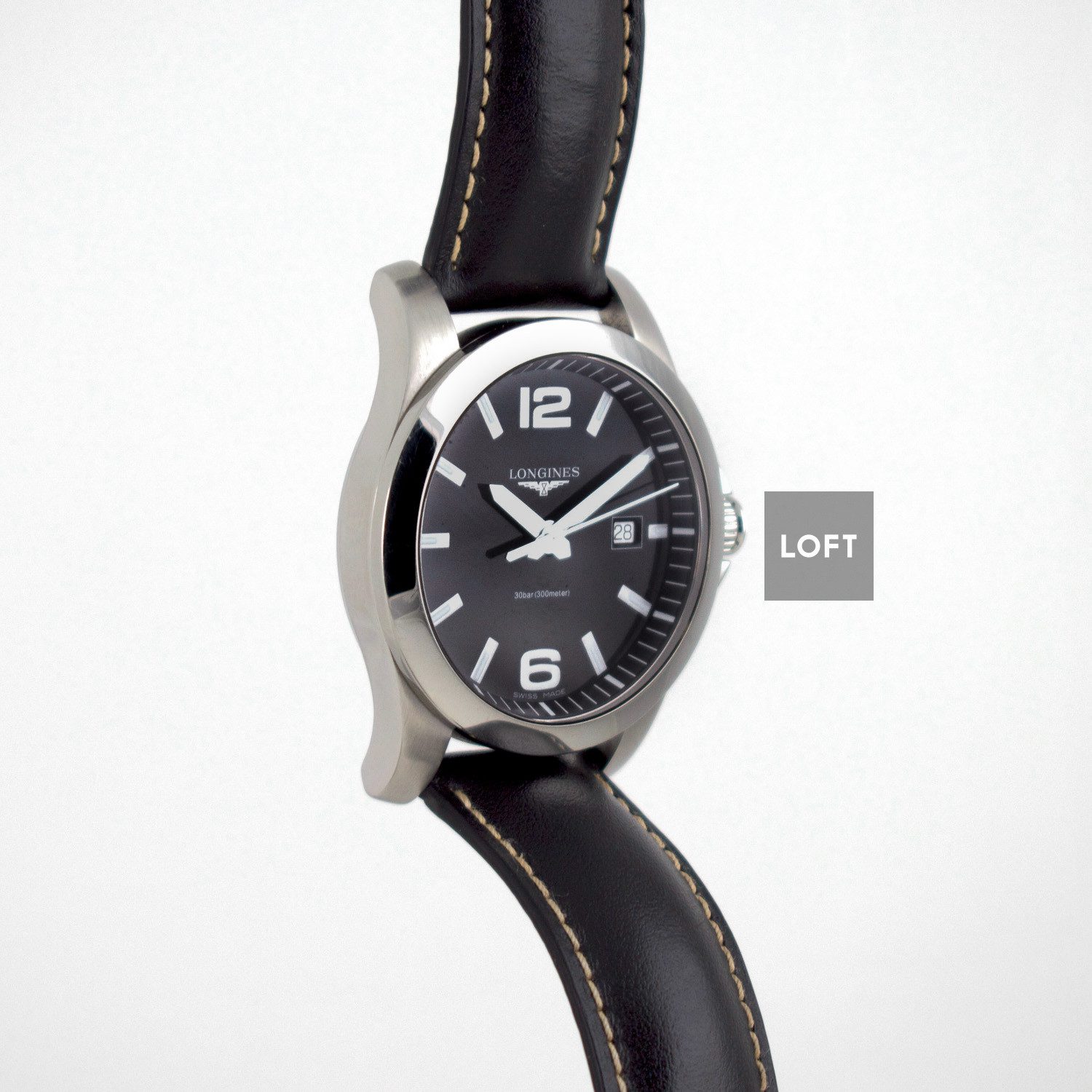 Longines Conquest Quartz Date 300 m Black Dial 41 mm