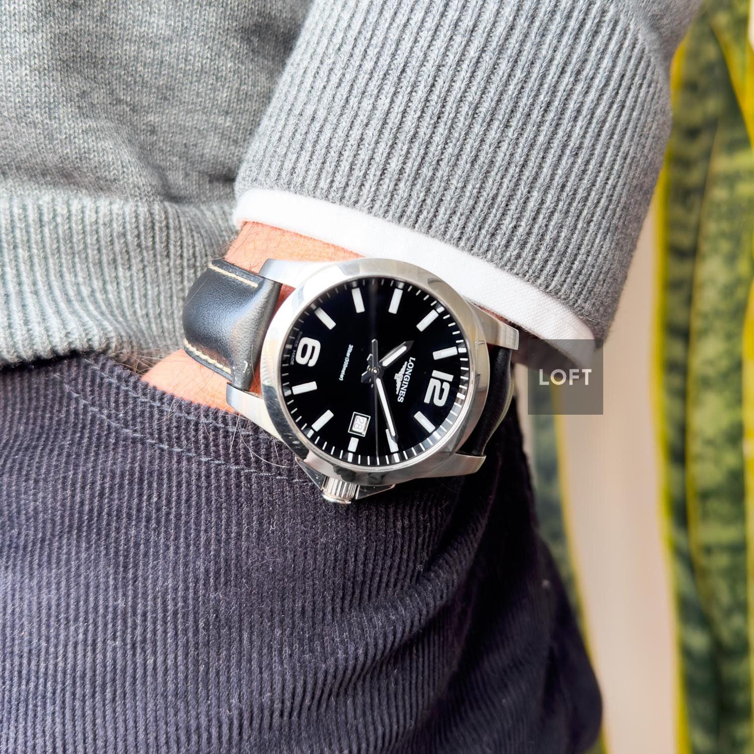 Longines Conquest Quartz Date 300 m Black Dial 41 mm