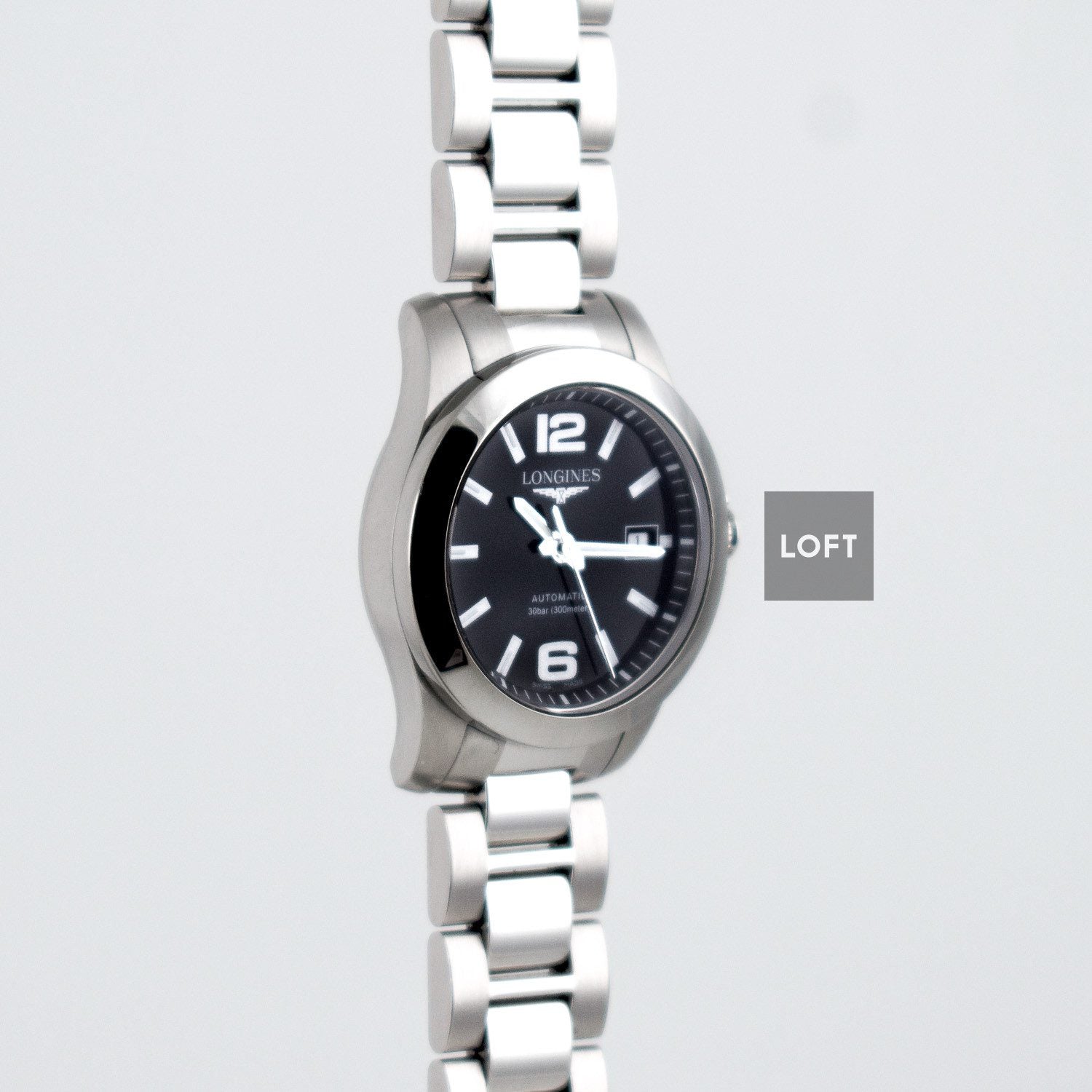 Longines Conquest Automatic Black Dial Ladies 29,5 mm