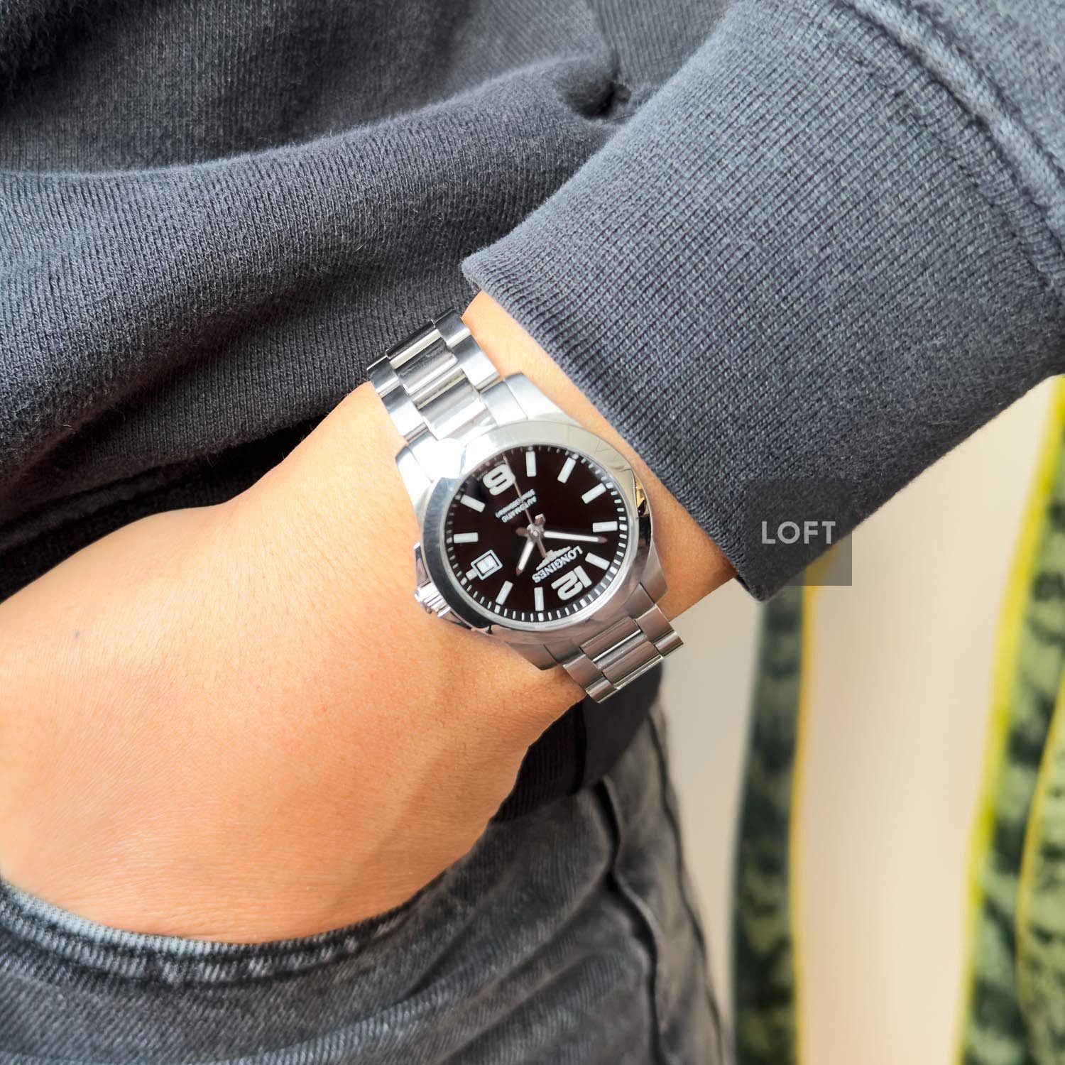 Longines Conquest Automatic Black Dial Ladies 29,5 mm