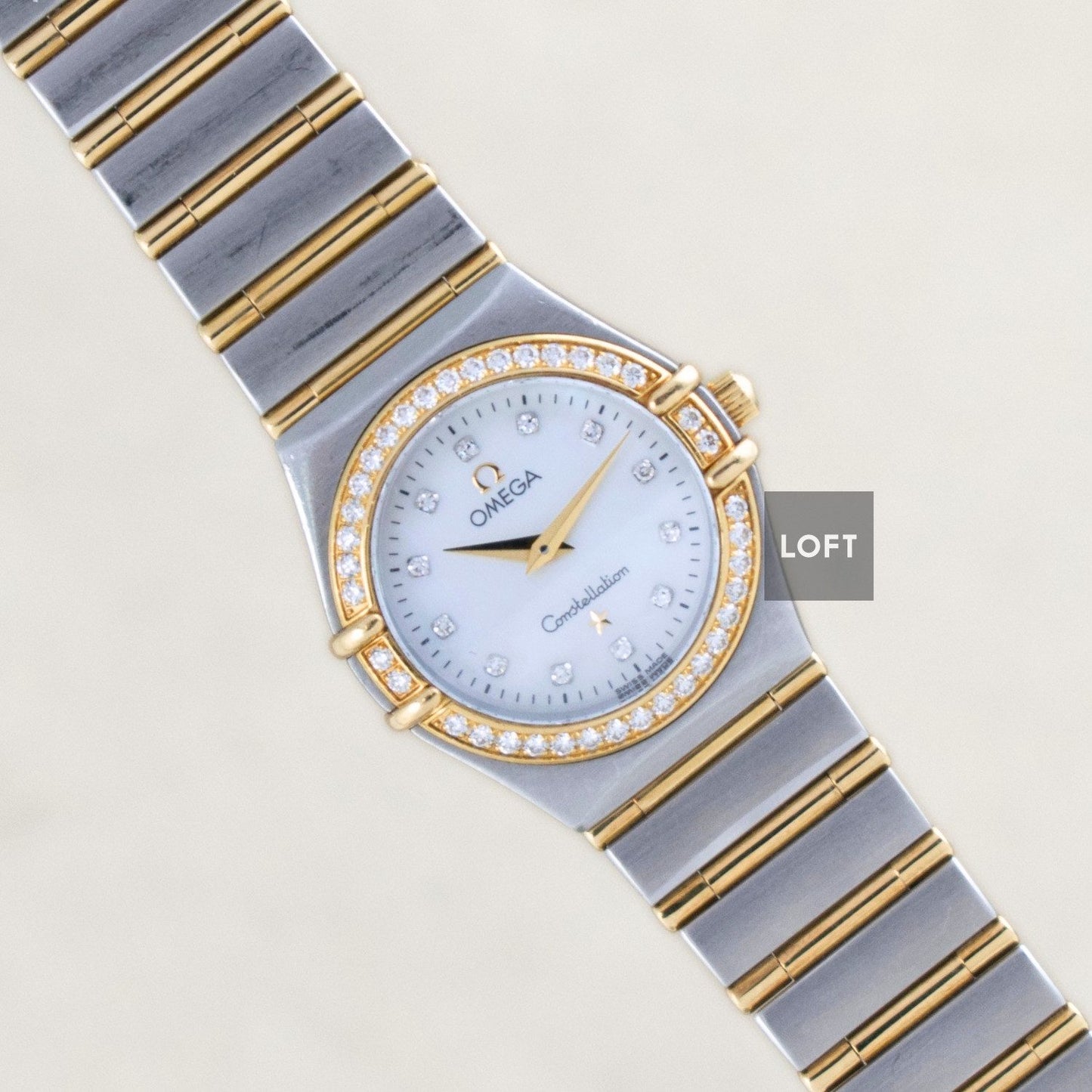 Omega Constellation Quartz Steel/Gold Full Bar 22,5 mm