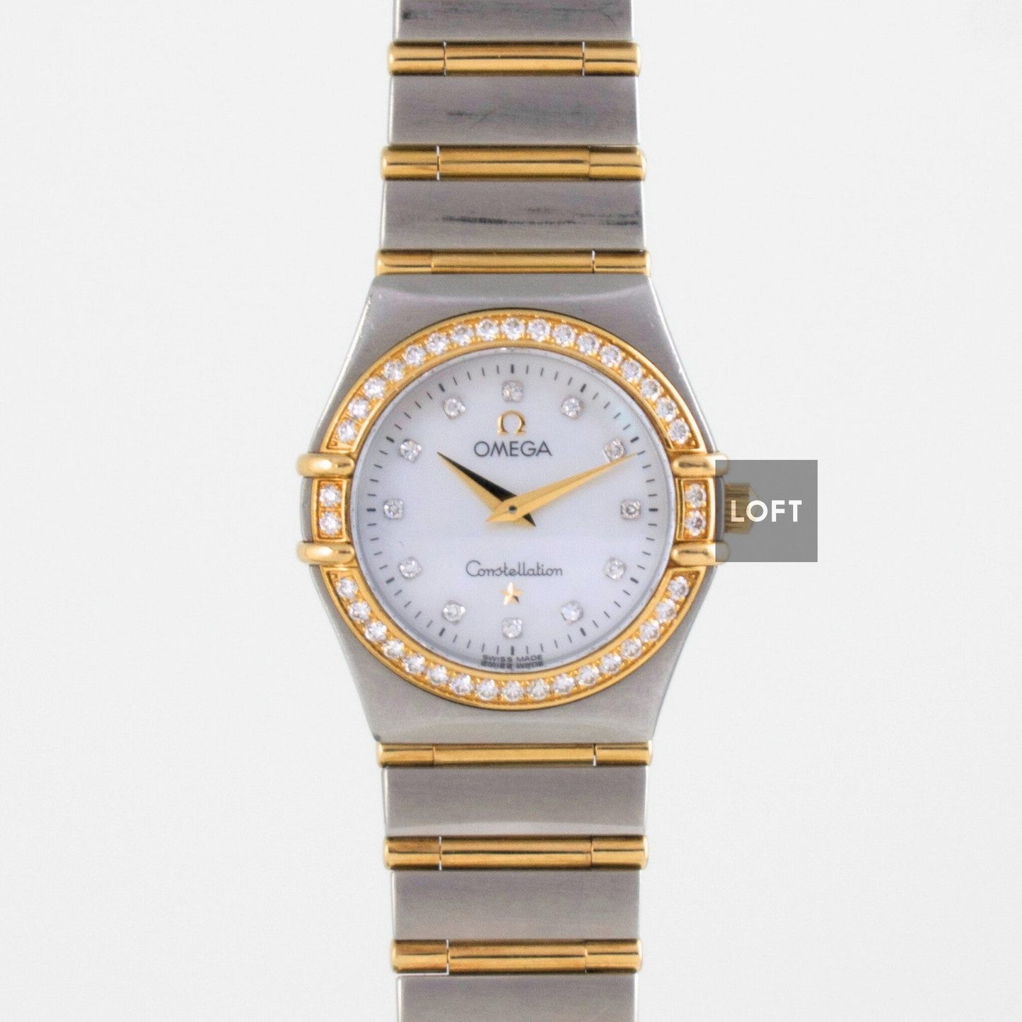 Omega Constellation Quartz Steel/Gold Full Bar 22,5 mm
