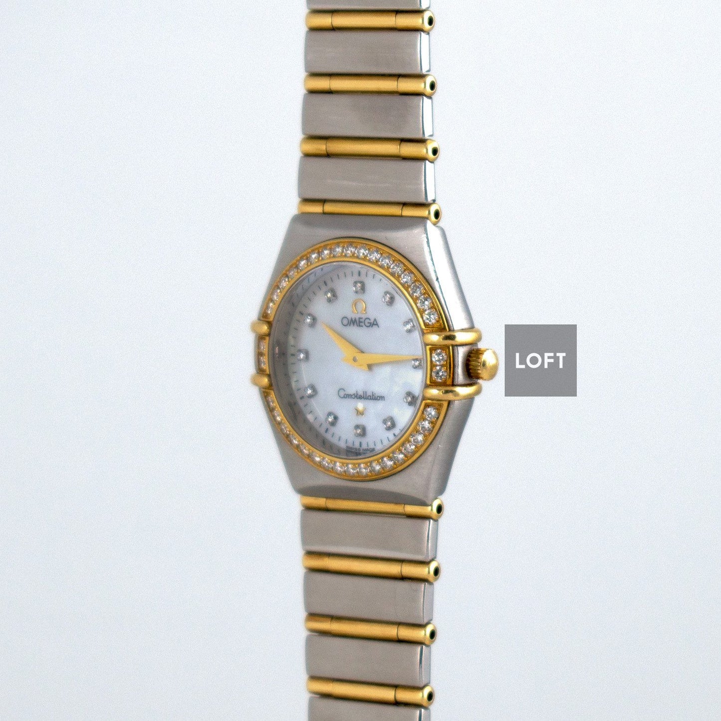 Omega Constellation Quartz Steel/Gold Full Bar 22,5 mm