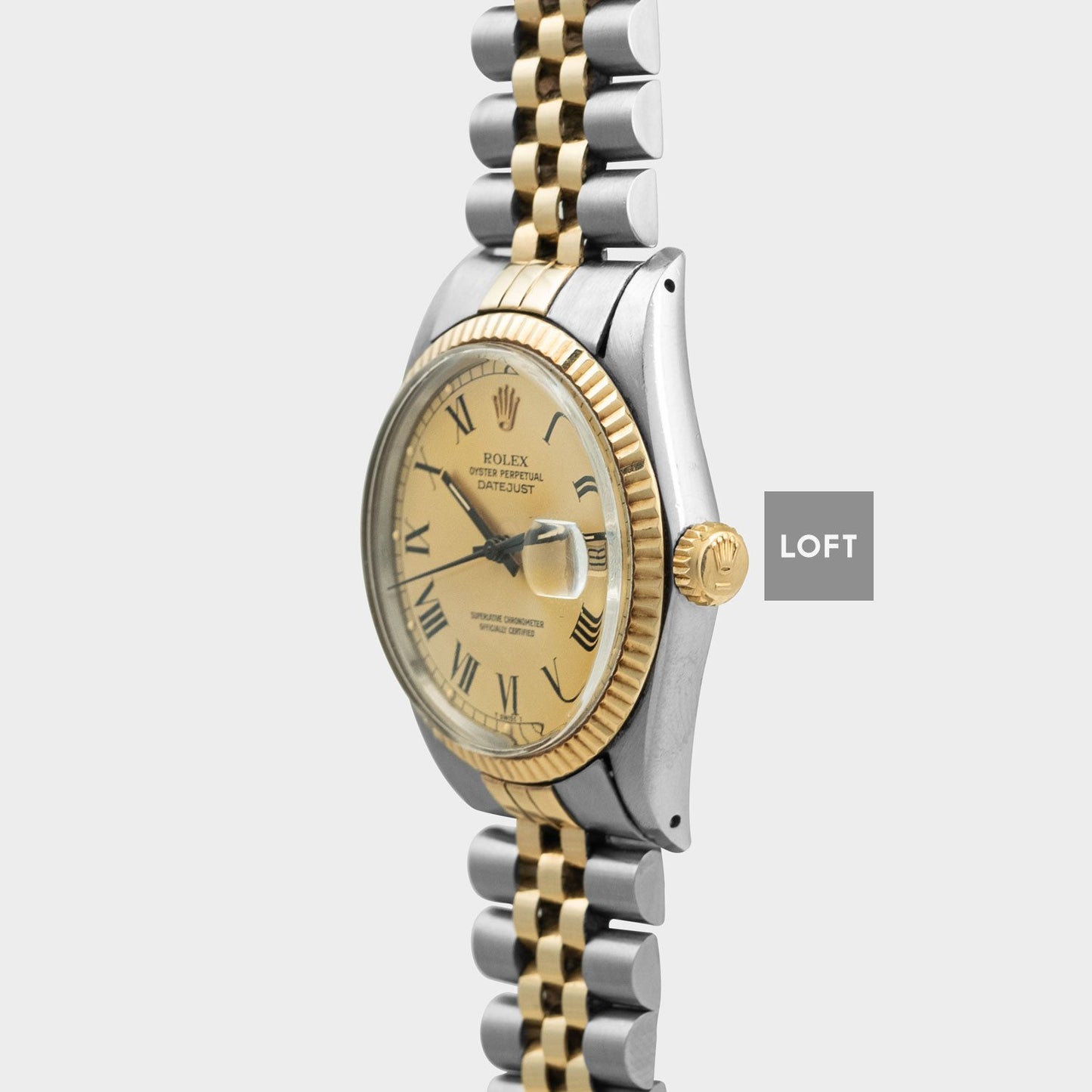 Rolex Datejust Ref. 16013 Two-Tone Buckley Dial 36 mm