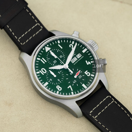 IWC Pilot's Watch Chronograph Green Dial 41 mm