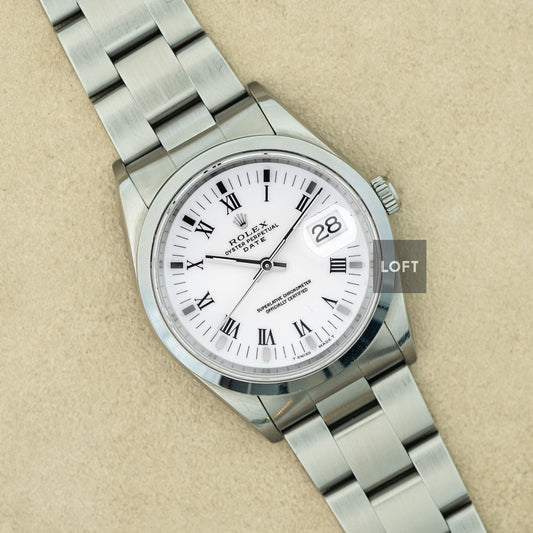 Rolex Oyster Perpetual Date 15200 Roman 34 mm