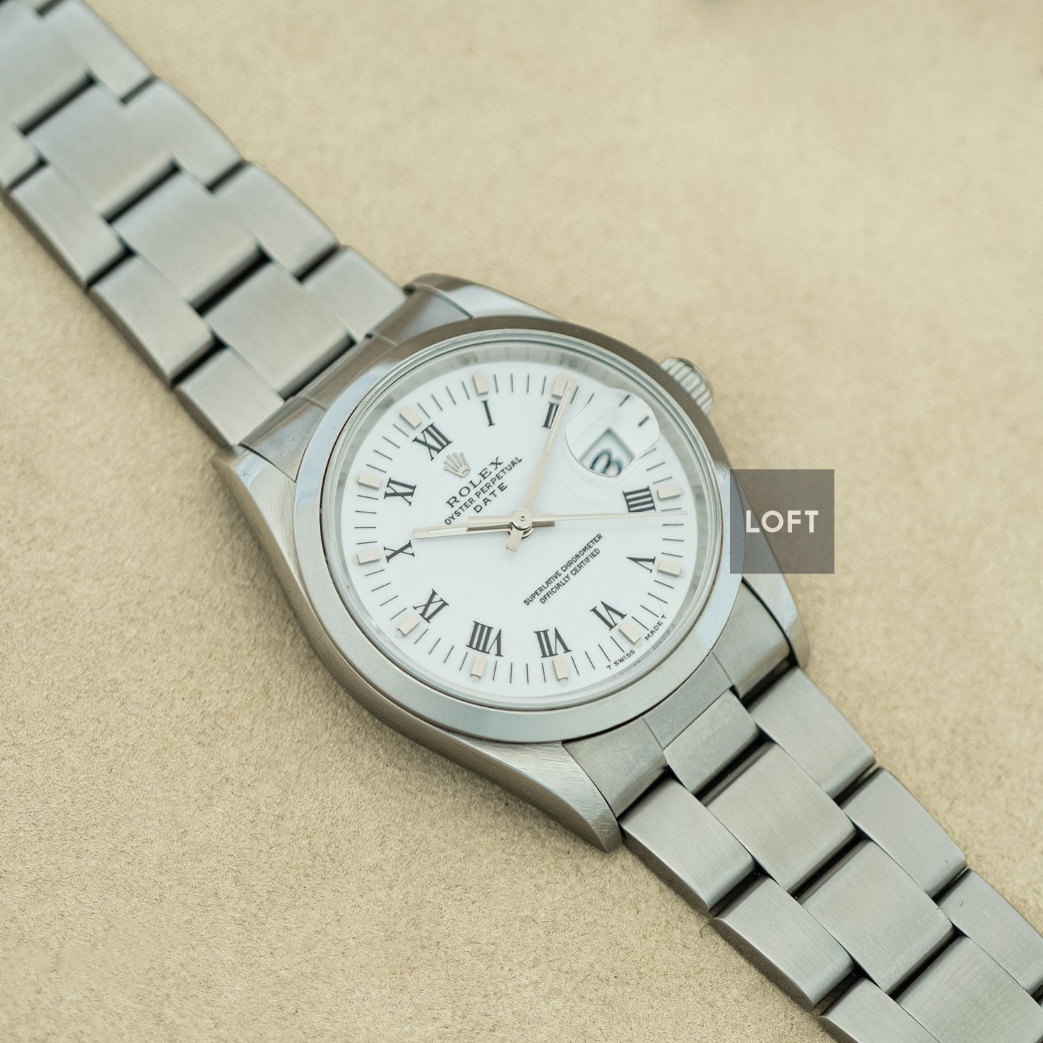 Rolex Oyster Perpetual Date 15200 Roman 34 mm