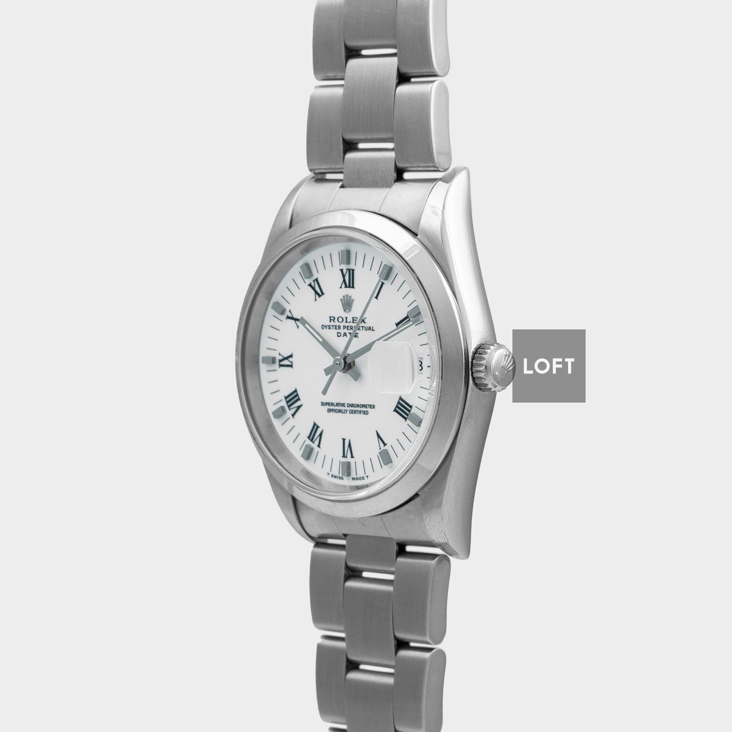 Rolex Oyster Perpetual Date 15200 Roman 34 mm