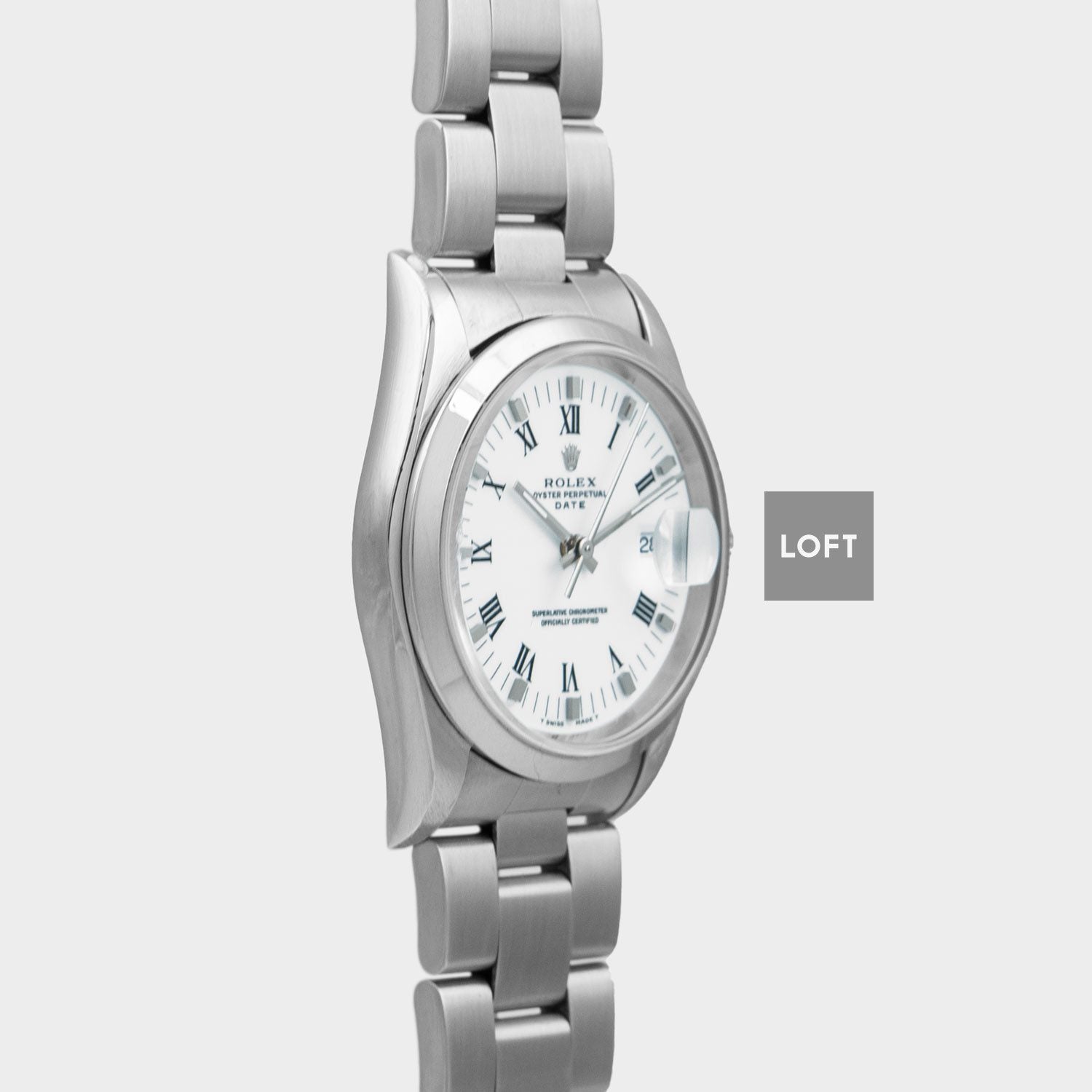 Rolex Oyster Perpetual Date 15200 Roman 34 mm