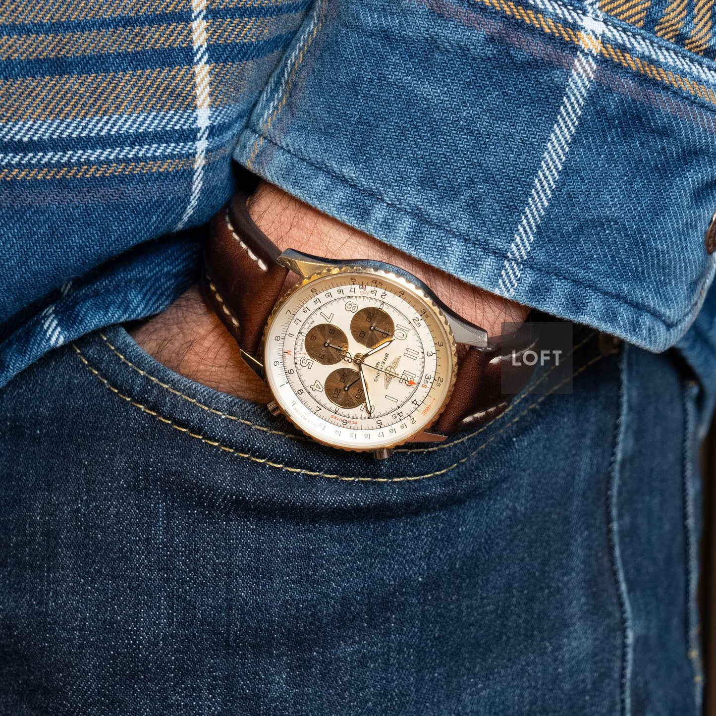Breitling Navitimer Chronograph Automatic Steel/Gold 38 mm