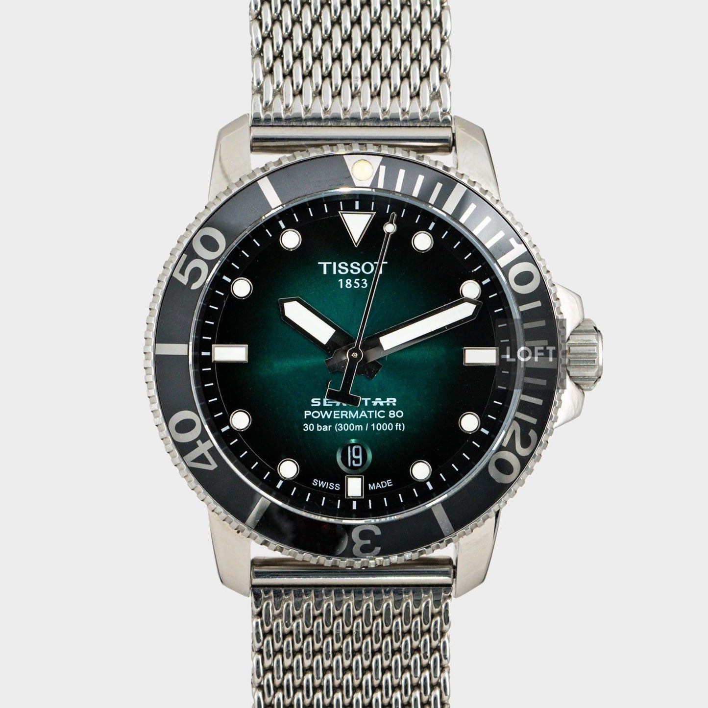 Tissot Seastar 1000 Powermatic 80 Green Dial 43 mm