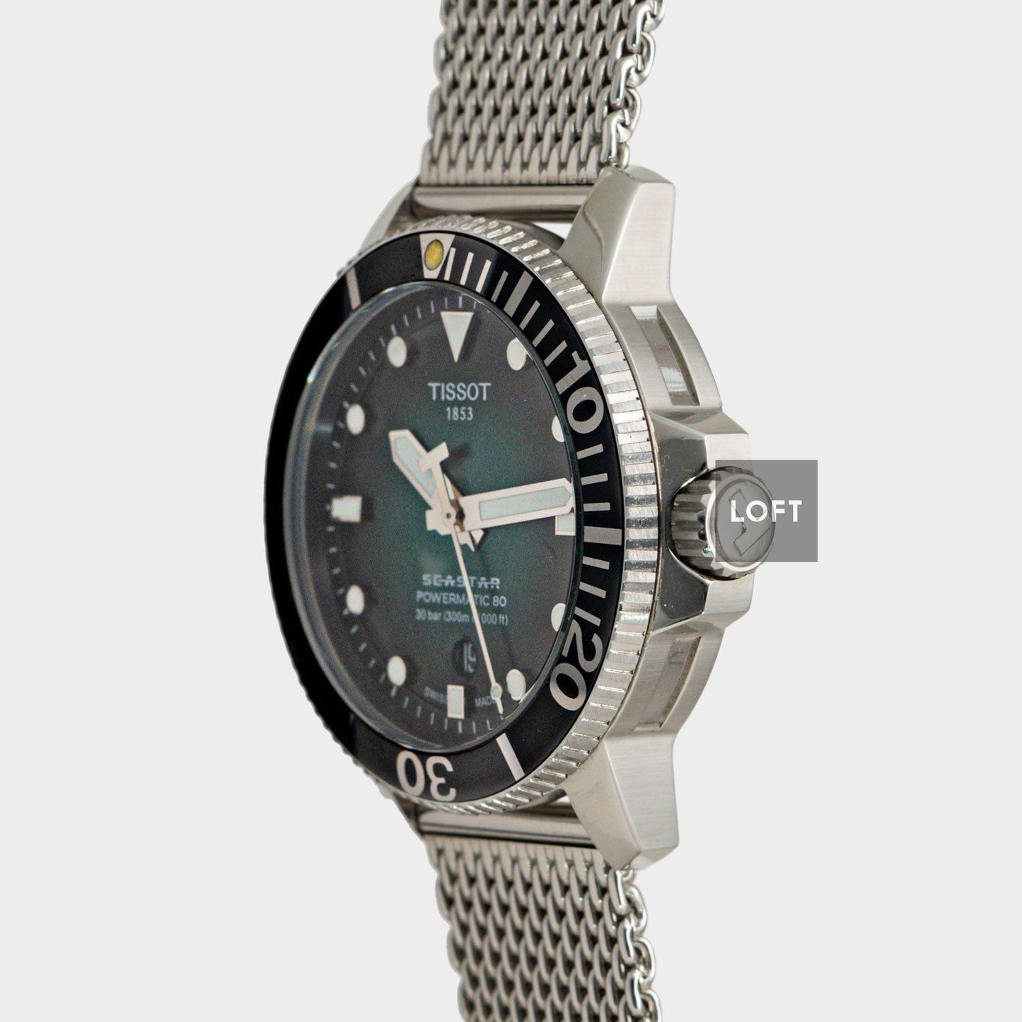 Tissot Seastar 1000 Powermatic 80 Green Dial 43 mm