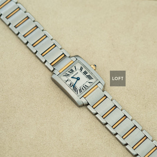 Cartier Tank Française Ladies Quartz Steel/Gold 20 mm