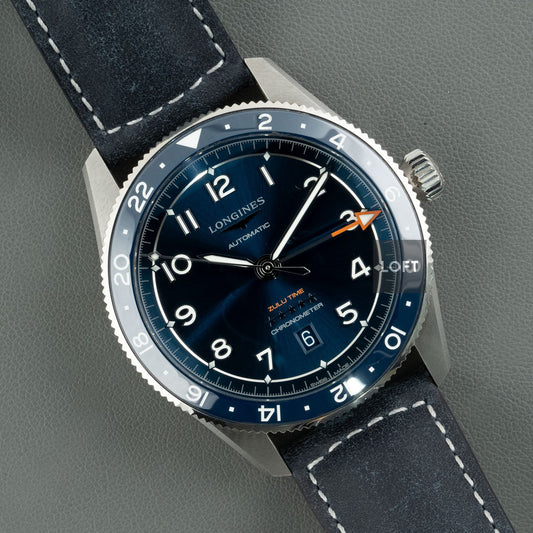 Longines Spirit Zulu Time Automatic Blue Dial 42 mm