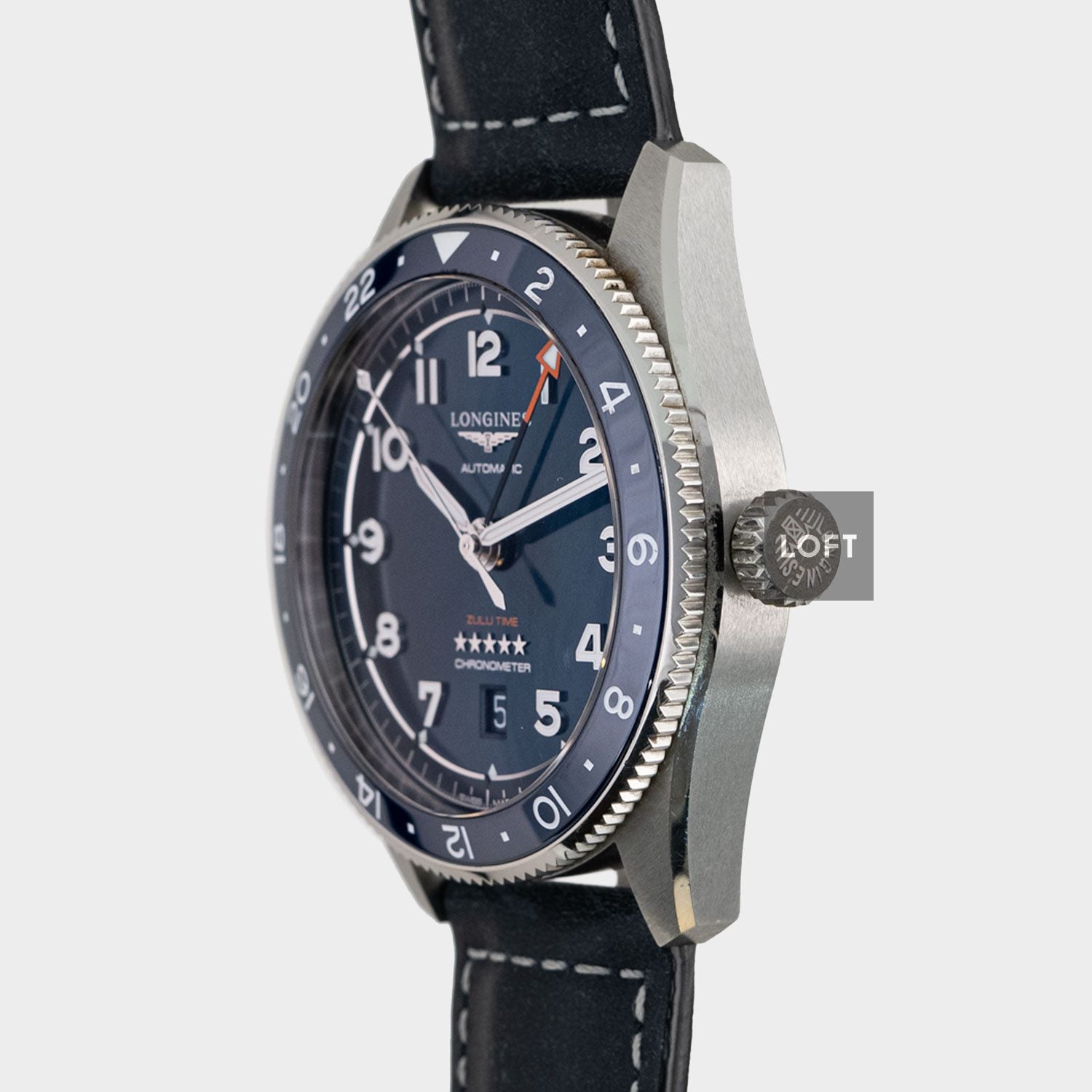 Longines Spirit Zulu Time Automatic Blue Dial 42 mm