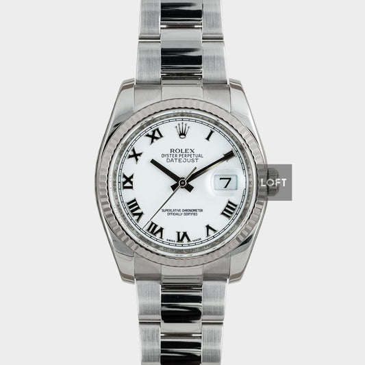 Rolex Datejust 126234 Oystersteel Roman 36 mm